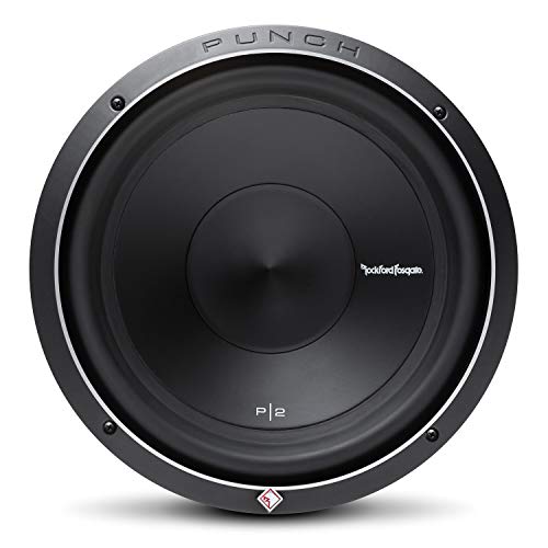 Rockford Fosgate P2D4-12 Punch P2 DVC 4 Ohm 12-Inch 400 Watts RMS 800 Watts Peak Subwoofer Black Rockford Fosgate P2D4-12 Punch P2 DVC 4 Ohm 12-Inch 400 Watts RMS 800 Watts Peak Subwoofer Black
